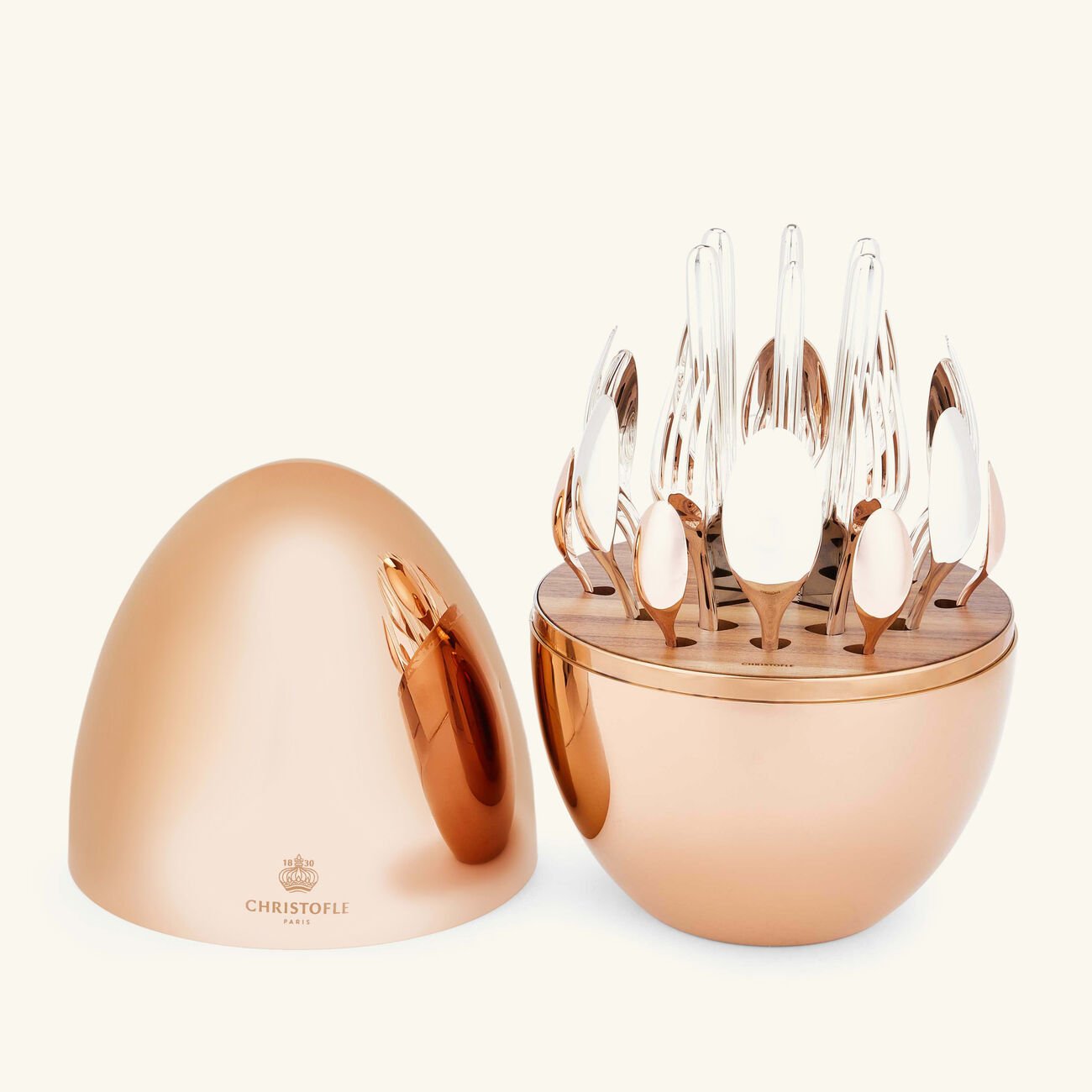 كريستوفل طقم الفضيات مود مؤلف من 24 قطعة باللون الوردي