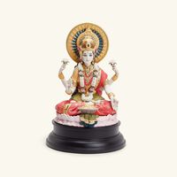 lladro goddess lakshmi sculpture large red