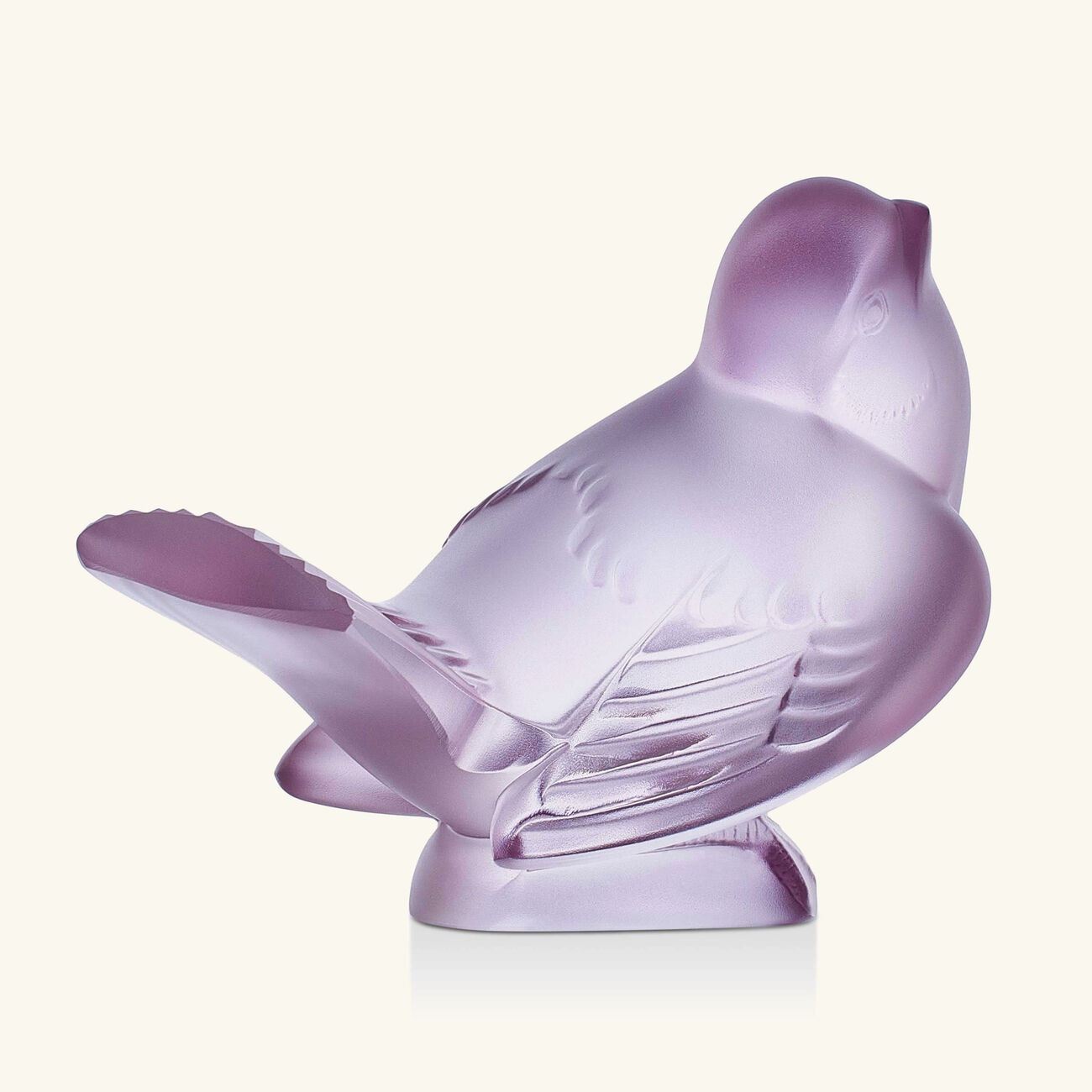 Sparrow Sculpture Small Pink lalique sparrow sculpture small pink