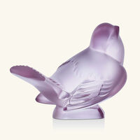 Sparrow Sculpture Small Pink lalique sparrow sculpture small pink