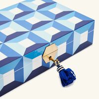 جوناثان أدلر صعلبة المجوهرات سورينتو المطلية بالورنيش الأزرق