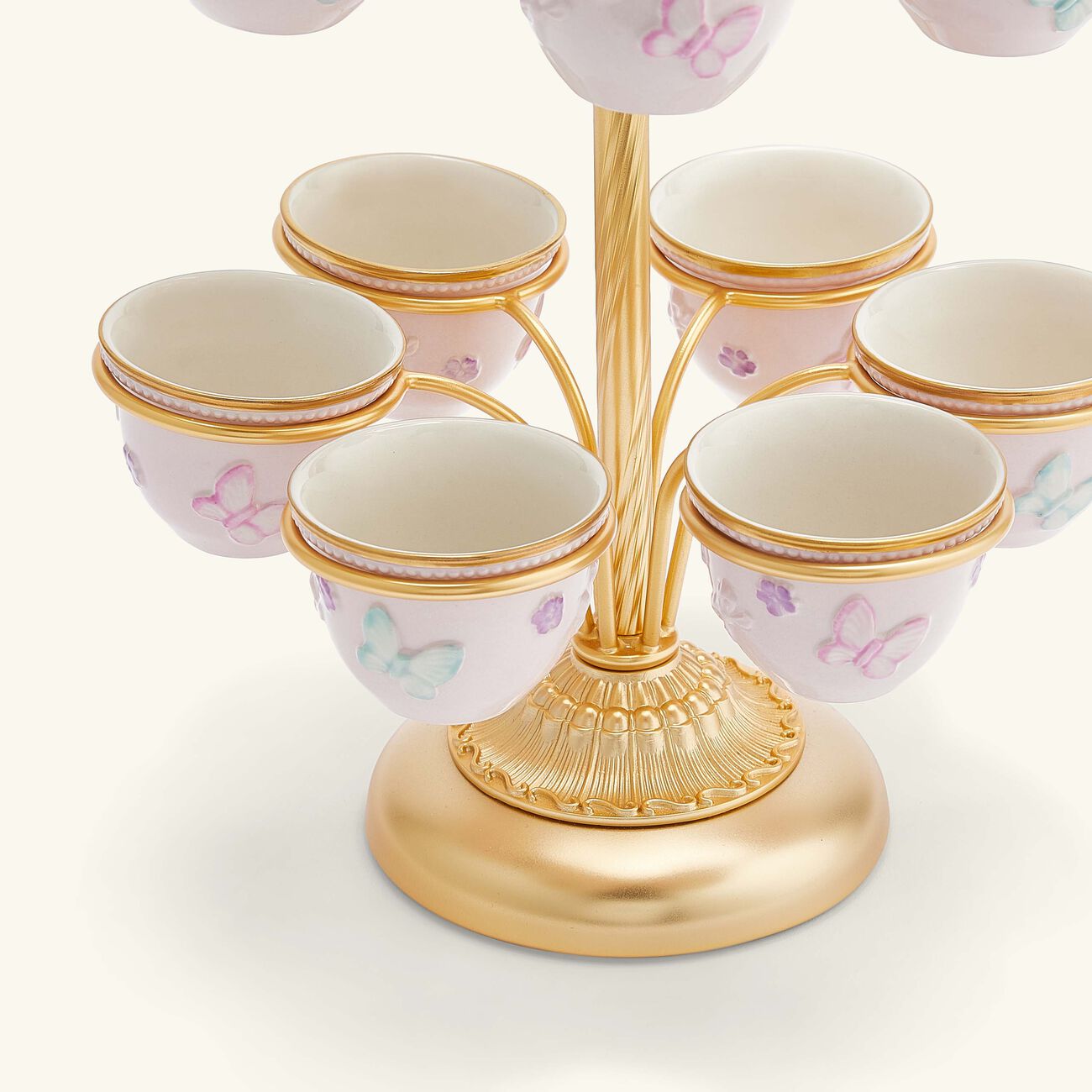 Blooming Butterfly Arabic Coffee Cup Holder Pink villari blooming butterfly arabic coffee cup holder pink