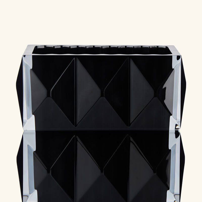 Louxor Vase Rectangular Black baccarat louxor vase rectangular black