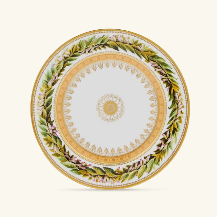 bernardaud botanique bread   butter plate round green 16cm