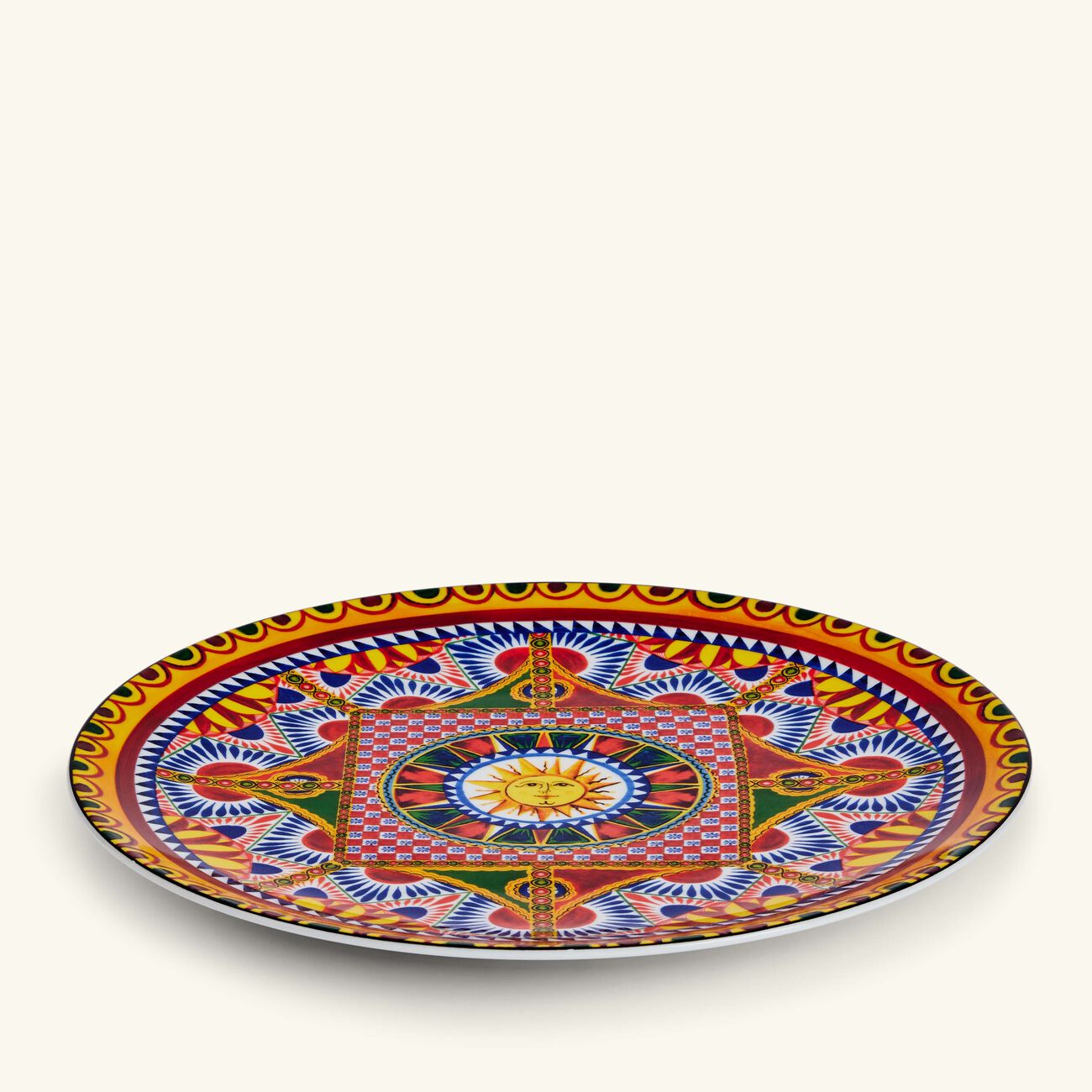 دولتشي أند غابانا كازا طقم كاريتو المؤلف من طبقين كبيرين بتصميم دائري 31 سم