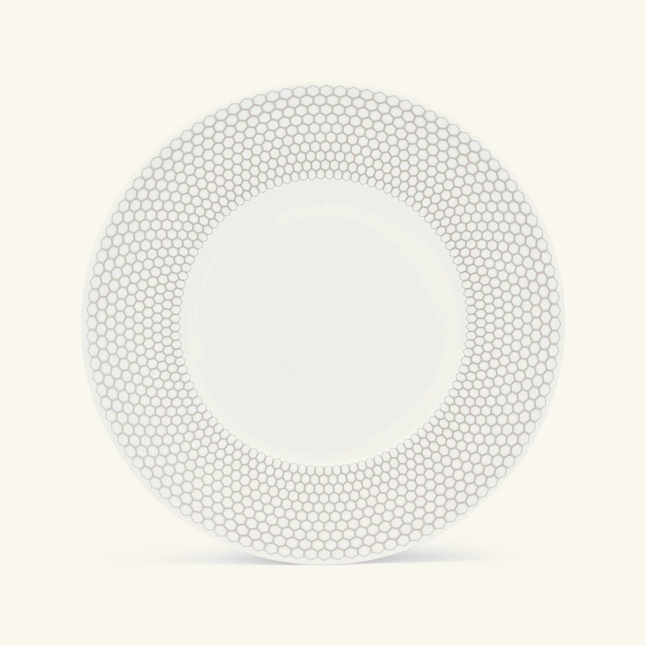 christofle madison 6 dessert plate round grey 21cm