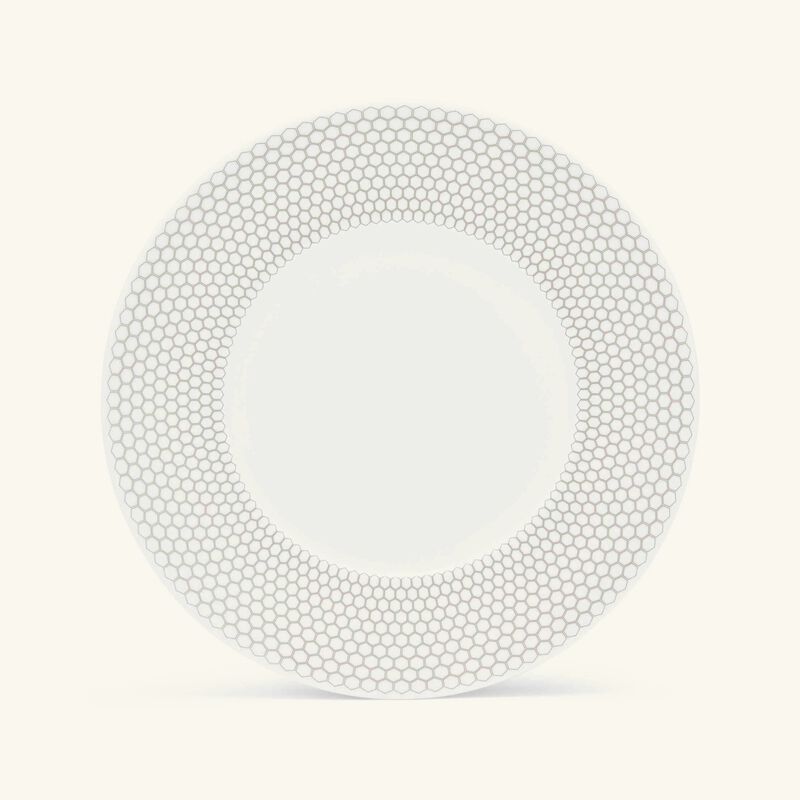 christofle madison 6 dessert plate round grey 21cm