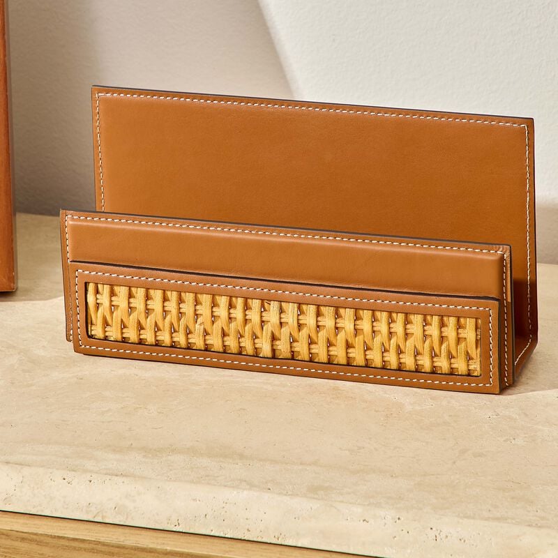 Bailey Letter Rack Brown ralph lauren home bailey letter rack brown