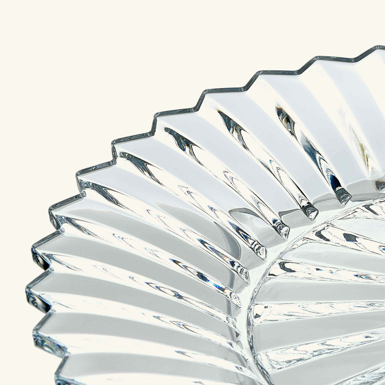 baccarat mille nuits dessert plate round clear 26cm