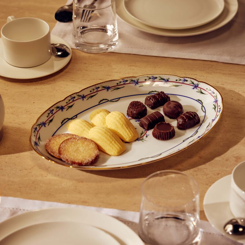 Le Gobelet Du Roy Serving Platter Oval White 33cm bernardaud le gobelet du roy serving platter oval white 33cm