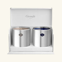 Candle in Glass Gift Box Set Of 2 christofle candle in glass gift box set of 2