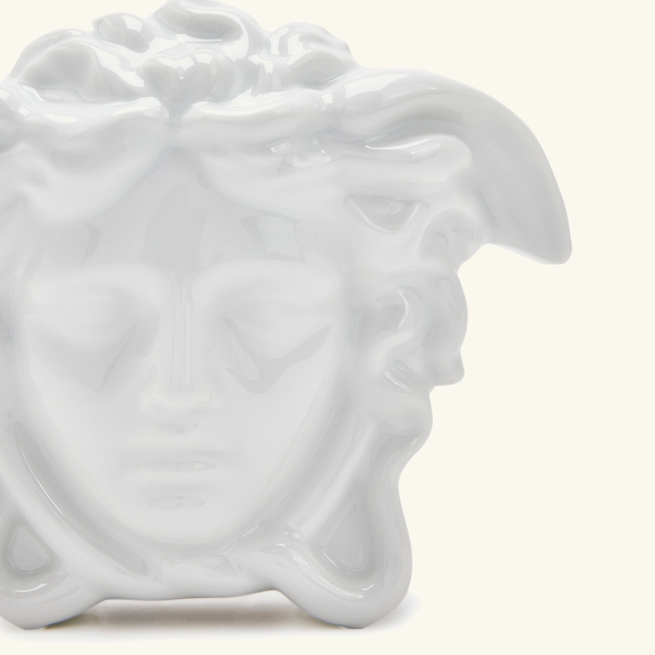 versace medusa grande vase small white
