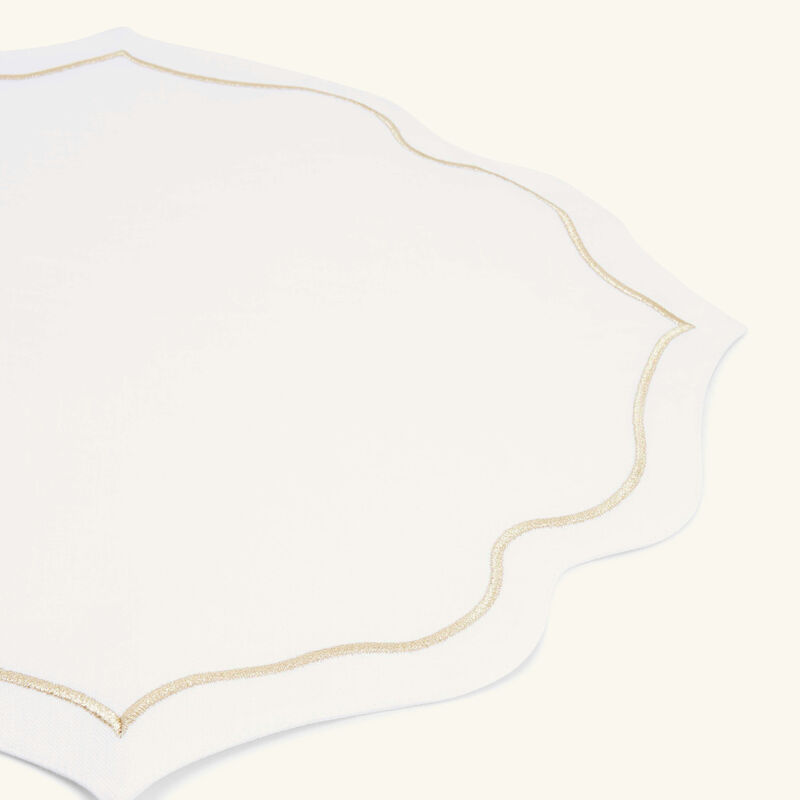 Arabesque Placemat Gold Set Of 6 catherine denoual arabesque placemat gold set of 6