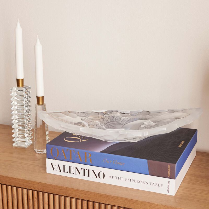 Terramineral Silex Centerpiece Medium Clear lalique terramineral silex centerpiece medium clear