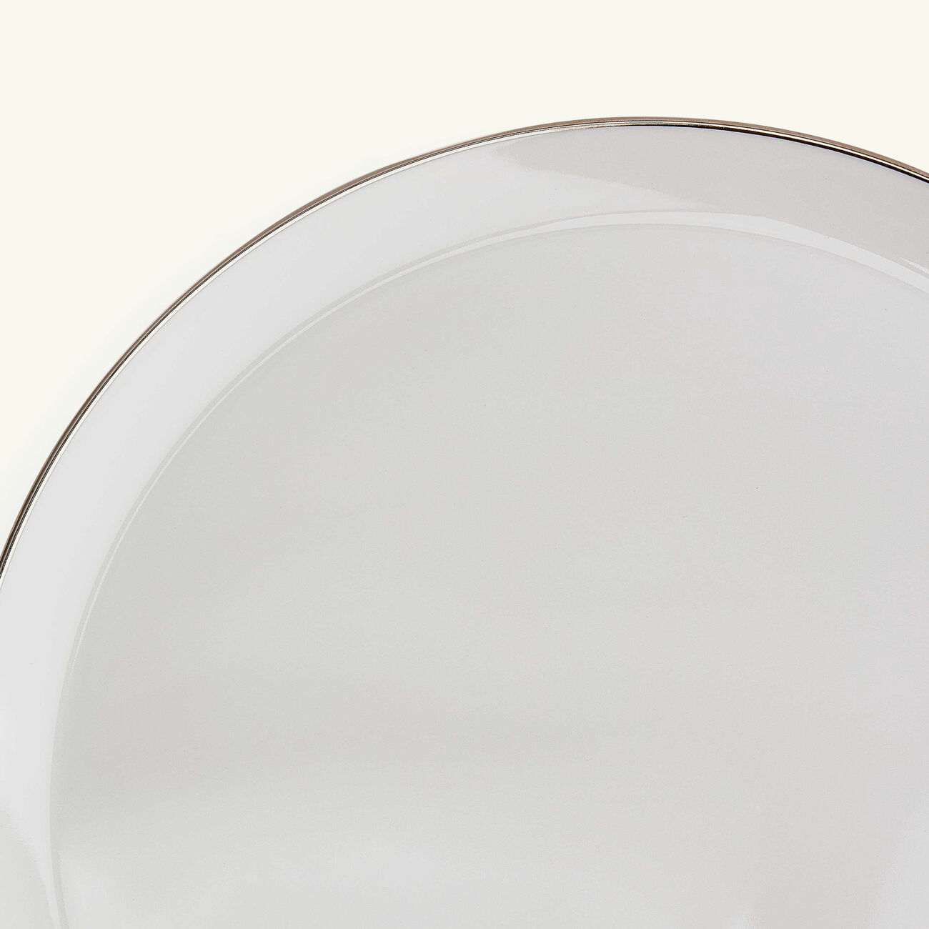 كريستوفل طبق الضيافة آلبي بيضاوي باللون الفضي 31 سم