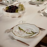 pinto paris histoires d orchidees dinner plate round gold 26cm