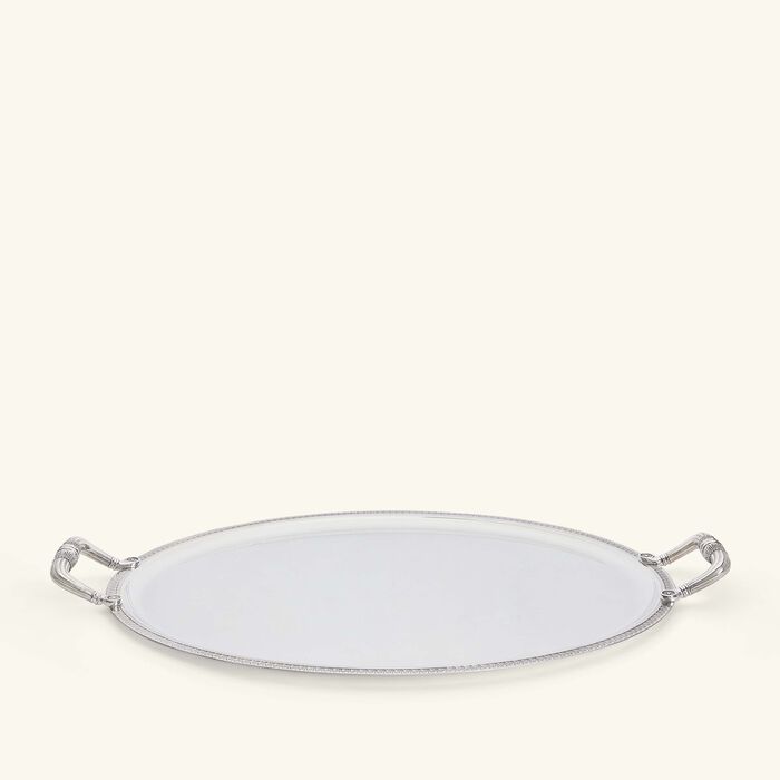 christofle malmaison serving tray oval large silver plated