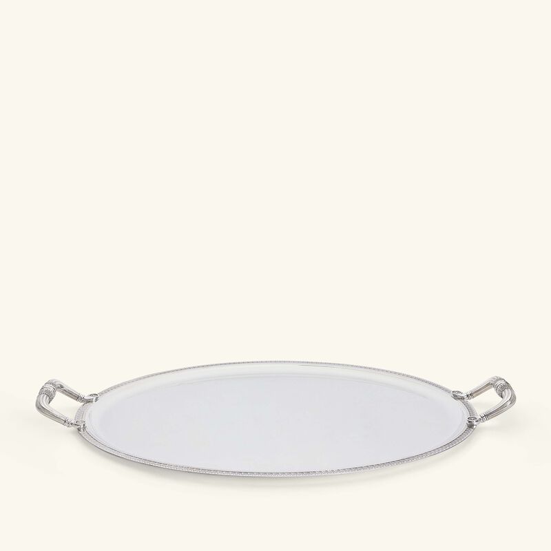 christofle malmaison serving tray oval large silver plated