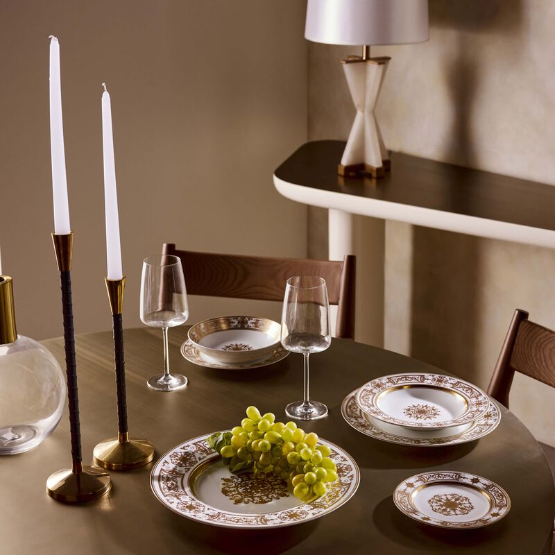 Aux Rois Soup Plate Round Gold 22cm bernardaud aux rois soup plate round gold 22cm