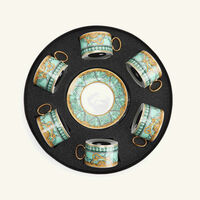 versace scala del palazzo coffee cup   saucer green