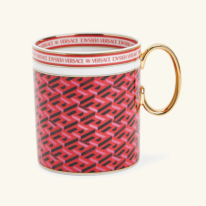 versace la greca signature mug red