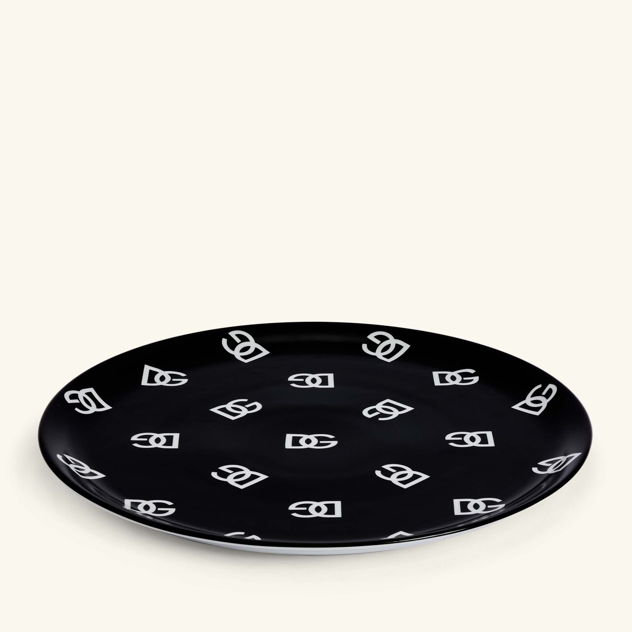 DG Logo Pizza Plate Round 32cm dolce gabbana casa dg logo pizza plate round 32cm