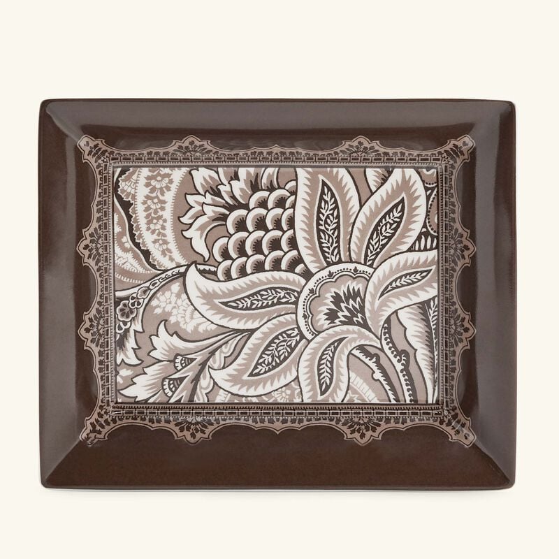 إيترو صينية بلوم مستطيلة صغيرة باللون الأخضر