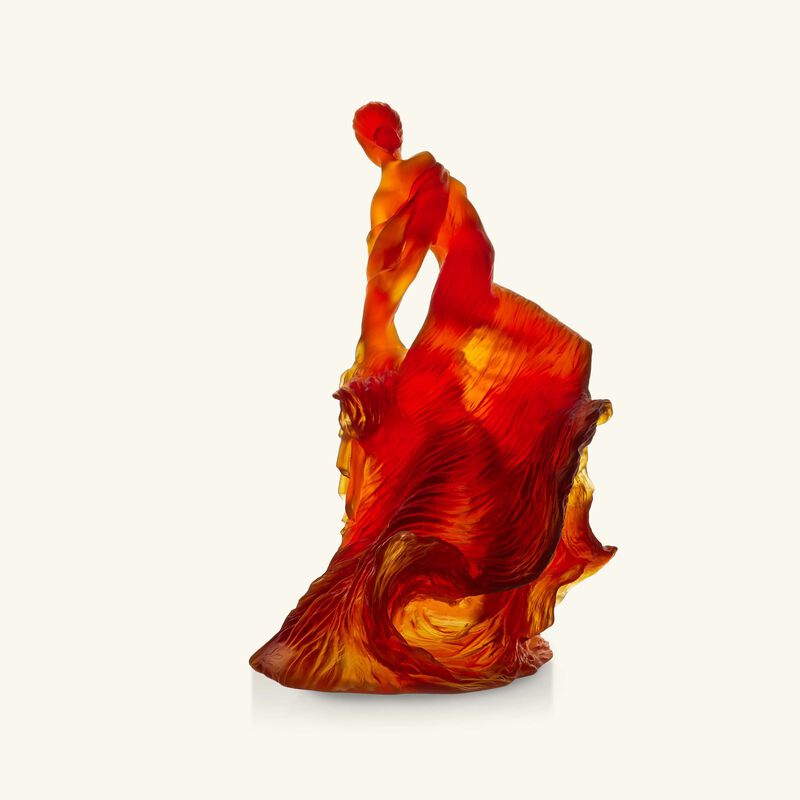 Paloma by Nathalie Seguin Sculpture Medium Orange Limited Edition daum paloma by nathalie seguin sculpture medium orange limited edition