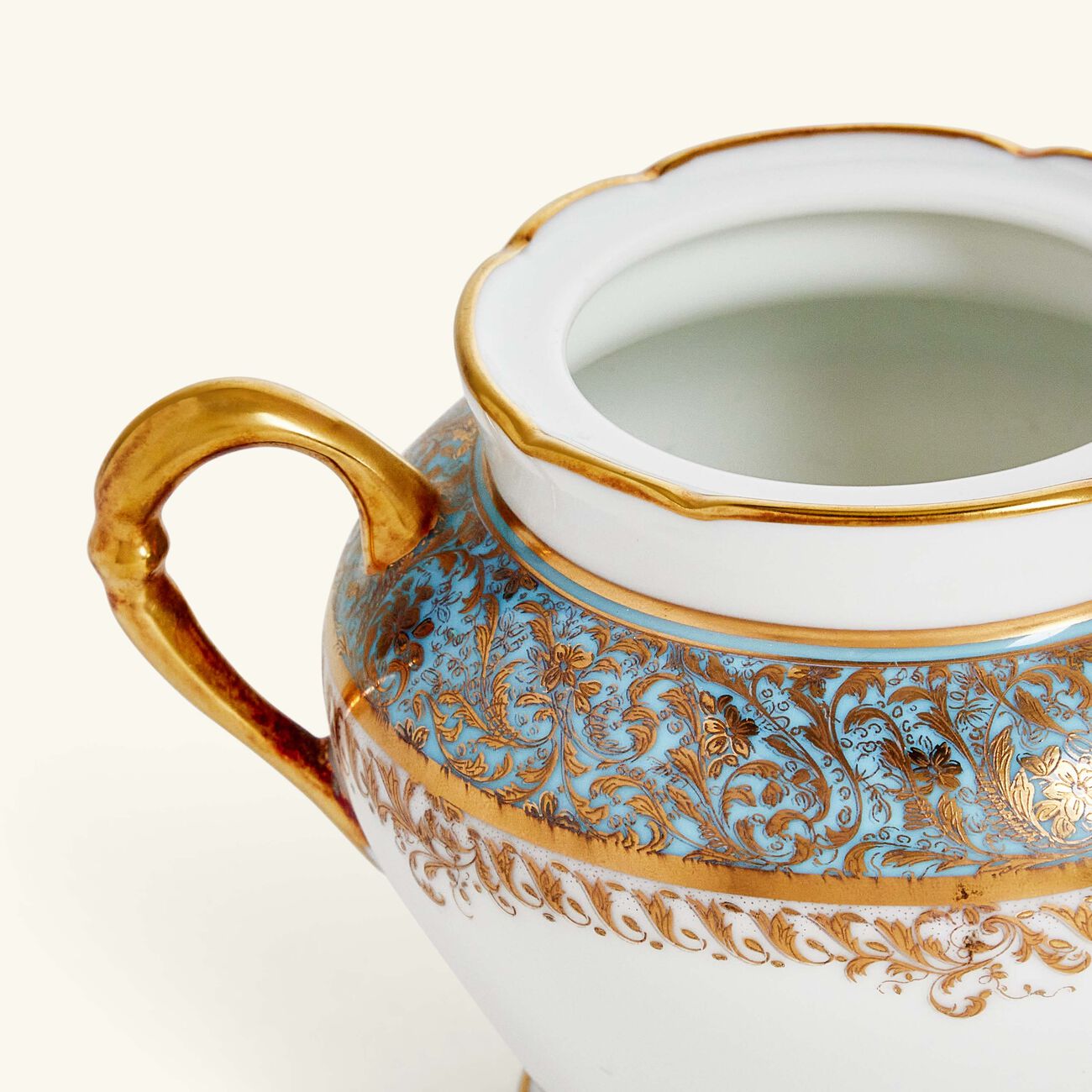 Eden Turquoise Sugar Bowl Blue bernardaud eden turquoise sugar bowl blue