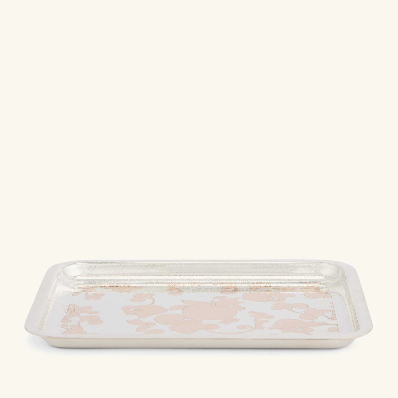 Jardin D'Eden Serving Tray Rectangular Small Silver Plated with Gold christofle jardin d eden serving tray rectangular small silver plated with gold