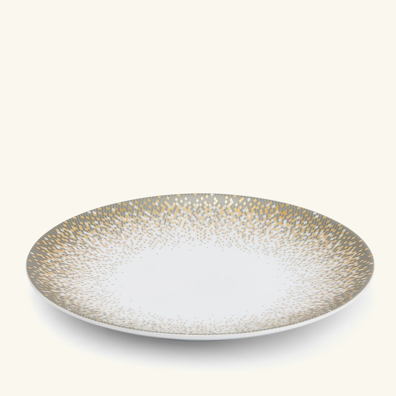 haviland souffle d or dessert plate round gold 22cm