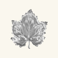 بوتشيلاتي وعاء على شكل ورقة العنب فضي بحجم صغير