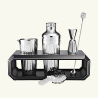 baccarat octogone bar accessory case black