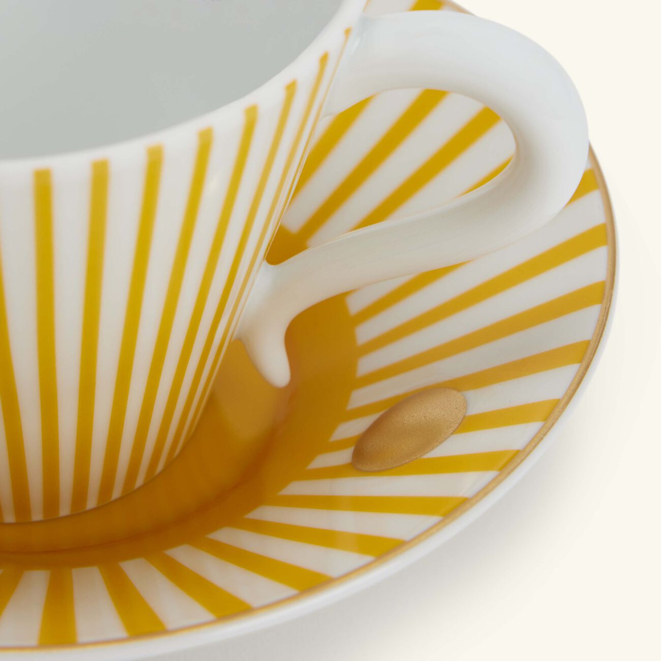 bernardaud delphos brick tea cup   saucer pattern