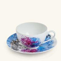 Marc Chagall Tea Cup & Saucer Blue Set Of 4 bernardaud marc chagall tea cup saucer blue set of 4