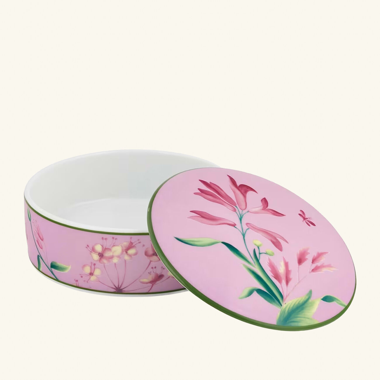 Florenza Malva Impero Round Trinket Box with Cover 13cm Pink ginori 1752 florenza malva impero round trinket box with cover 13cm pink