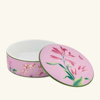 Florenza Malva Impero Round Trinket Box with Cover 13cm Pink ginori 1752 florenza malva impero round trinket box with cover 13cm pink