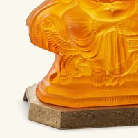 دوم منحوتة غانيش كبيرة جدًا باللون العنبري