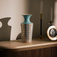 jonathan adler basketweave vase cuff small blue