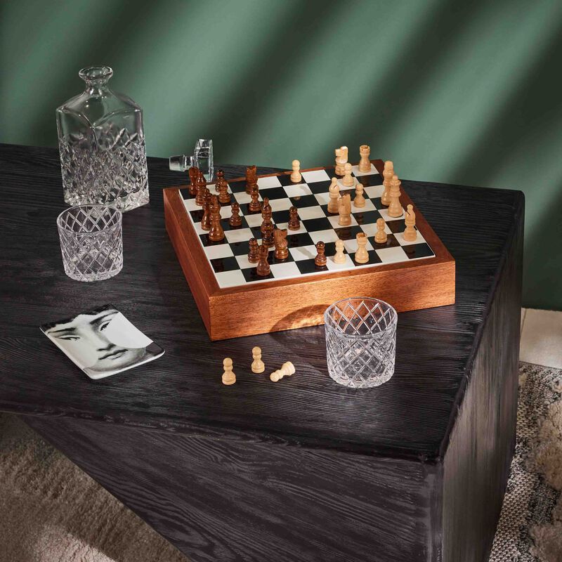 Viso Briarwood Chess Board fornasetti viso briarwood chess board