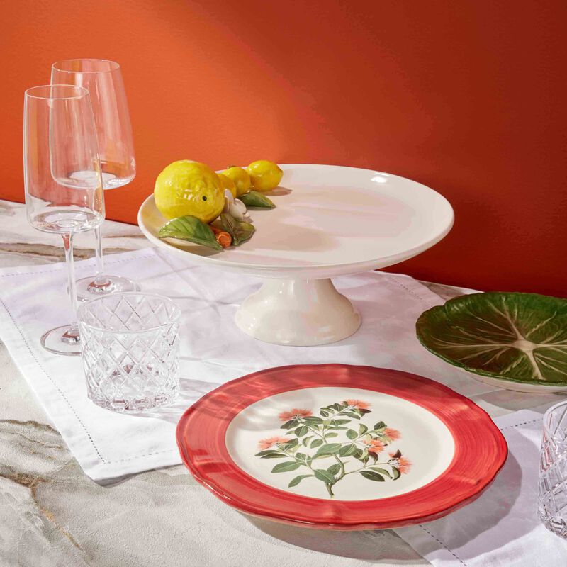 Sultan Garden Dinner Plate Round Red les ottomans sultan garden dinner plate round red