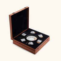 ميسوني هوم طقم جينكينز المؤلف من 6 فناجين للشاي مع صحونها مزينة بخطوط