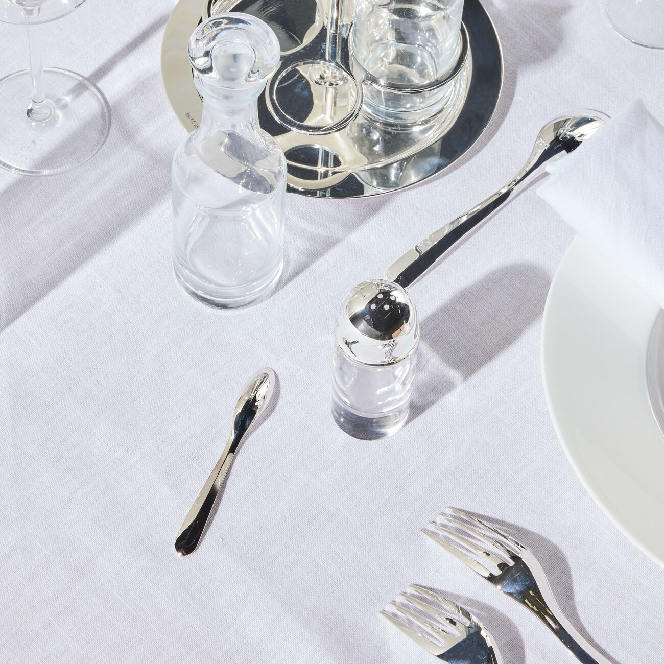 Infini Espresso Spoon Silver Plated christofle infini espresso spoon silver plated