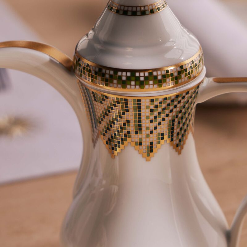 Augusta Oriental Coffee pot Green bernardaud augusta oriental coffee pot green