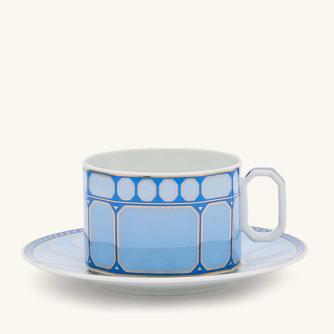 rosenthal signum azure tea cup   saucer blue