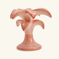 Palm Trees Candle Holder Small Pink les ottomans palm trees candle holder small pink