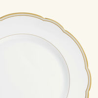 bernardaud pompadour dinner plate round gold 26cm
