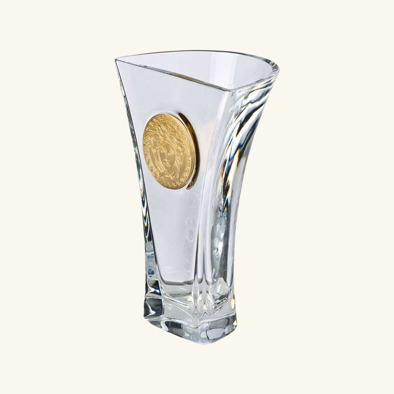 Medusa Madness Vase Medium Clear versace medusa madness vase medium clear