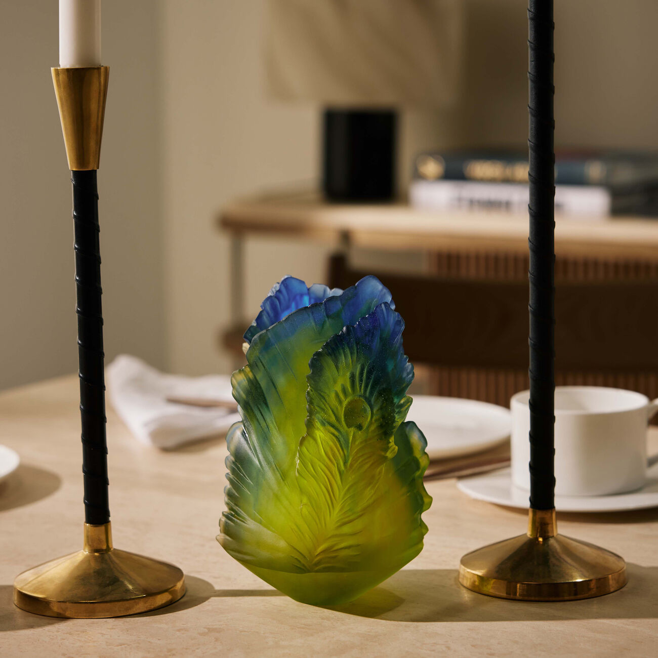 دوم مزهرية فلور دو باون إكزوتيك صغيرة باللون الأخضر   إصدار محدود