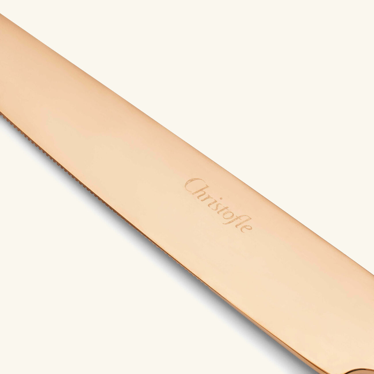 سكين المائدة لام دو كريستوفل وردية سكين المائدة لام دو كريستوفل وردية